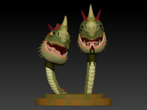 cremallerus espantosus 3Dプリントモデル
