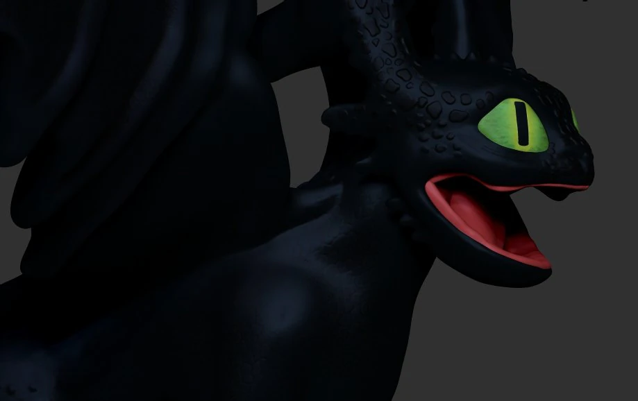 toothless 3D Print Model .c4d .max .obj .3ds .fbx .stl .blend 