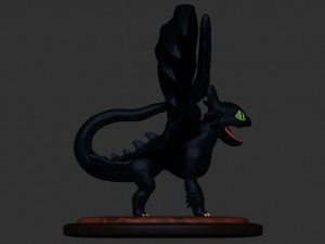 toothless 3D Print Model