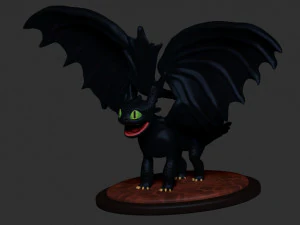 toothless 3D Print Model