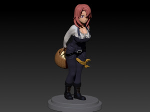 cowgirl Modello di stampa 3D