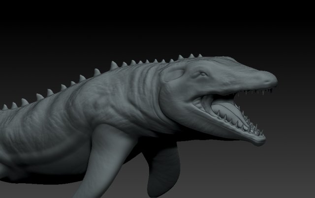mosasaurio Modèles 3D en vedette .c4d .max .obj .3ds .fbx .stl .blend 