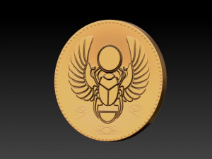 egyptian gold coins 3D Print Model