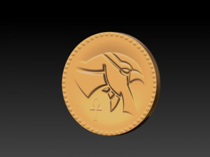 egyptian gold coins 3D Print Model