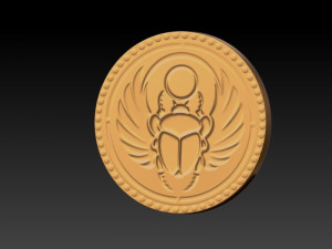 egyptian gold coins 3D Print Model