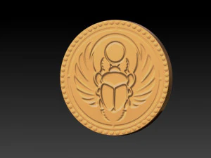 egyptian gold coins 3D Print Model
