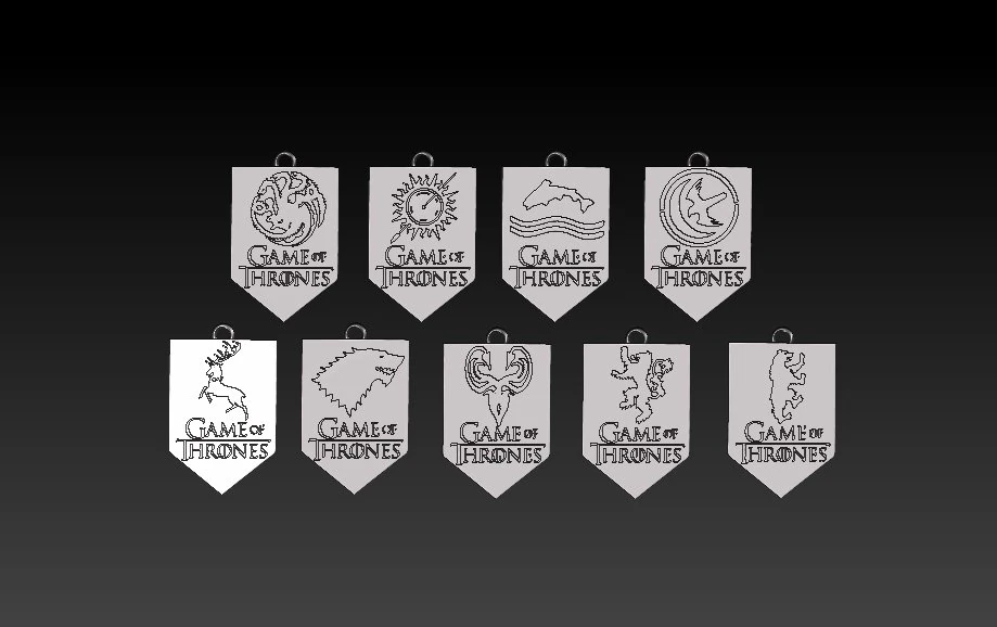 got necklace 3D Print Model .c4d .max .obj .3ds .fbx .stl .blend 