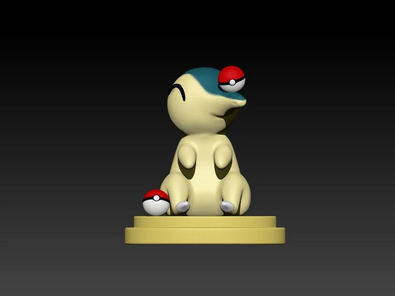 cyndaquil pokemon 3D Print Model .c4d .max .obj .3ds .fbx .stl .blend