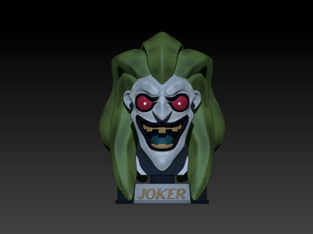 joker 3Dプリントモデル .c4d .max .obj .3ds .fbx .stl .blend