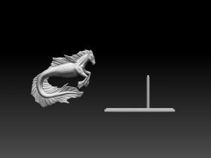 seahorse fanart 3D Baskı Modeli