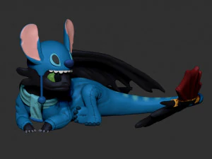 toothless stitch 3D Print Model