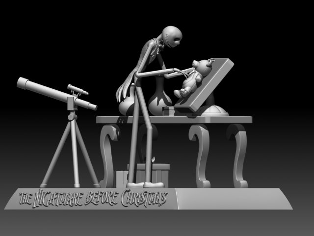 jackskeleton 3Dプリントモデル .c4d .max .obj .3ds .fbx .stl .blend 