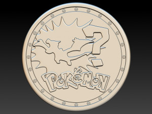coin pokemon Modelo de Impressão 3D