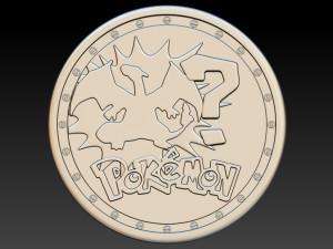 coin pokemon Modelo de Impressão 3D