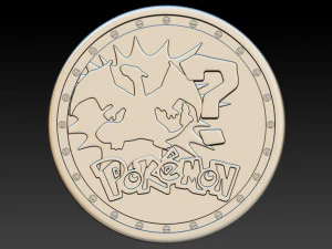 coin pokemon 3D Print Model