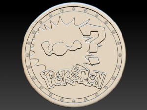 coin pokemon Modelo de Impressão 3D