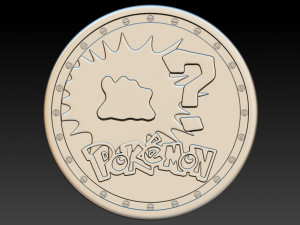 coin pokemon Modelo de Impressão 3D
