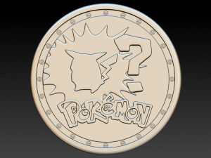 coin pokemon Modelo de Impressão 3D
