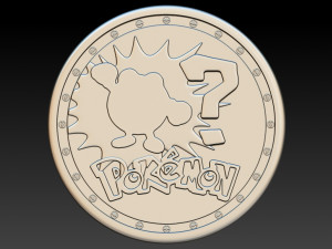 coin pokemon Modelo de Impressão 3D