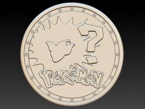 coin pokemon Modelo de Impressão 3D