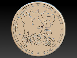coin pokemon Modelo de Impressão 3D