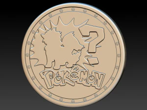 coin pokemon 3D Print Model