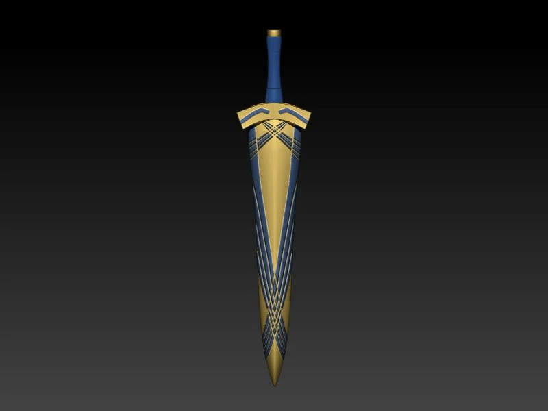 saber excalibur y avalon 3D Print Model .c4d .max .obj .3ds .fbx .stl .blend 