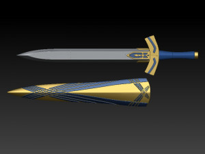 saber excalibur y avalon 3D Print Model