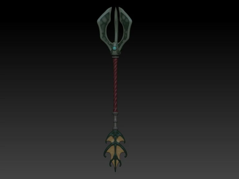 trident of fizz 3D Print Model .c4d .max .obj .3ds .fbx .stl .blend 
