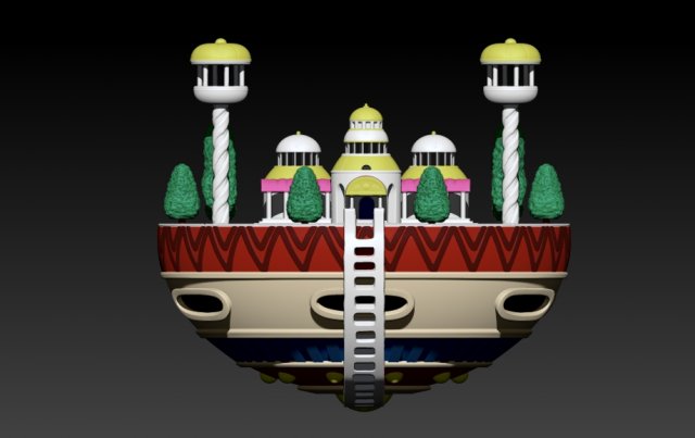 palacio kamisama Modèles 3D en vedette .c4d .max .obj .3ds .fbx .stl .blend 