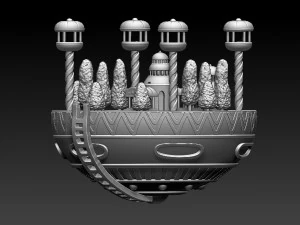 팔라시오 카미사마 3D 프린트 모델