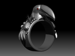 toucan ring Modelo de impresión 3D