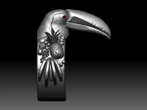 toucan ring 3D प्रिंट मॉडल