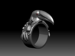 toucan ring 3D प्रिंट मॉडल