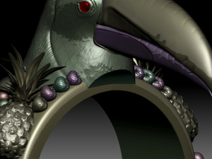 toucan ring 3D प्रिंट मॉडल