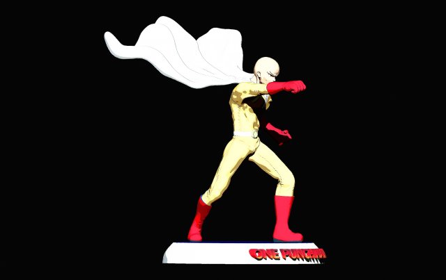 saitama 3D Baskı Modeli .c4d .max .obj .3ds .fbx .stl .blend 