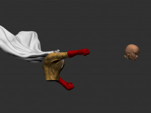 saitama 3D Baskı Modeli