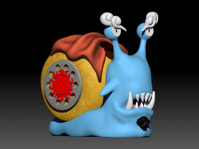 denden mushi jimbe 3D-printmodel .c4d .max .obj .3ds .fbx .stl .blend 