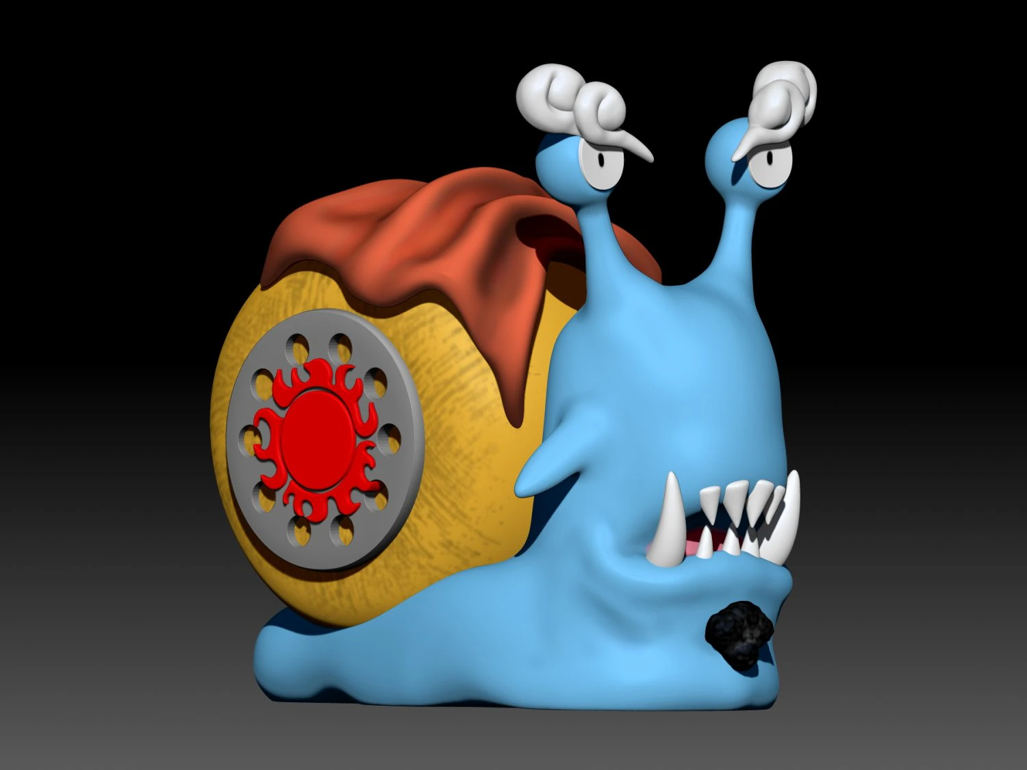 denden mushi jimbe 3D Print Model .c4d .max .obj .3ds .fbx .stl .blend 