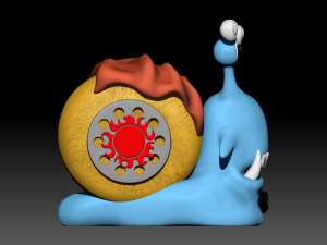 denden mushi jimbe 3D-printmodel