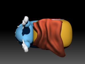 denden mushi jimbe 3D-printmodel