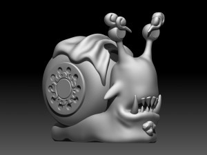 denden mushi jimbe 3D-printmodel