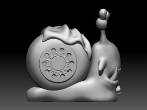 denden mushi jimbe 3D-printmodel