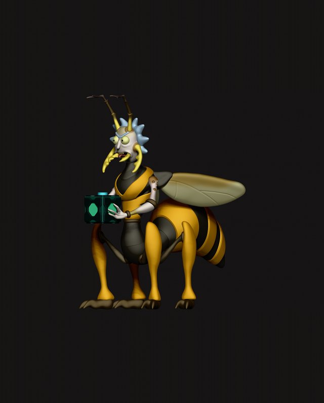 rick avispa 3D-printmodel .c4d .max .obj .3ds .fbx .stl .blend 