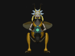 rick avispa 3D-printmodel