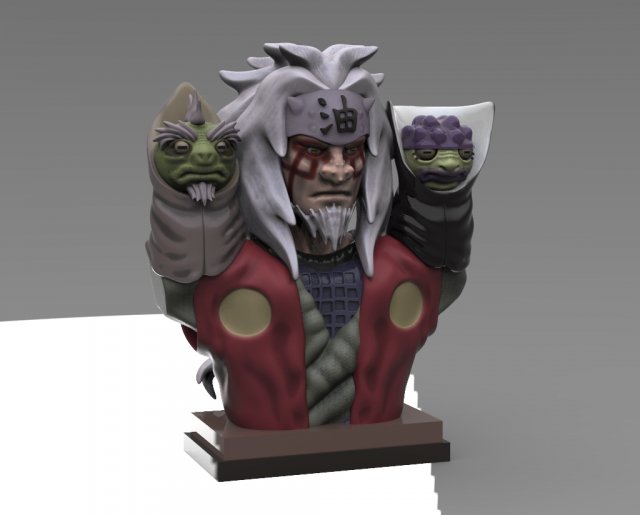 jiraiaya 3Dプリントモデル .c4d .max .obj .3ds .fbx .stl .blend
