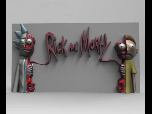Rick und Morty 3D Druckmodell