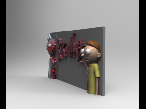 rick and morty 3D Print Model