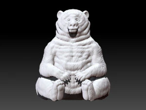 熊 3D 打印模型