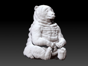 Bear 3D Baskı Modeli